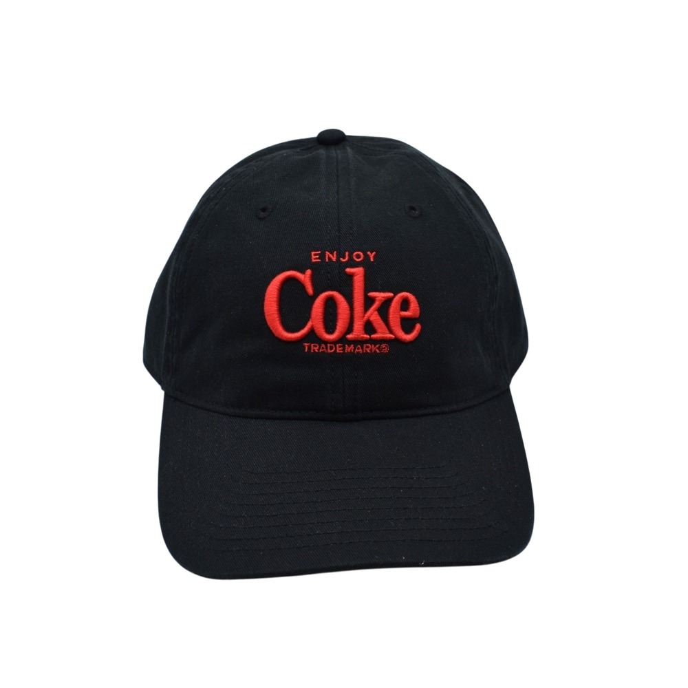 American Needle Coca-Cola Enjoy Coke Strapback Dad‎ Hat Cap Black Red NWT OSFA